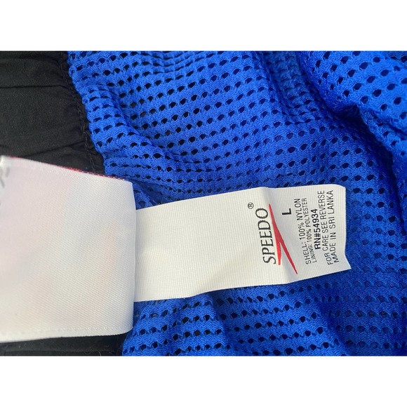 Speedo Curl Burke Swim Club Blue Cargo Swim Trunks Size Large - Picture 8 of 8